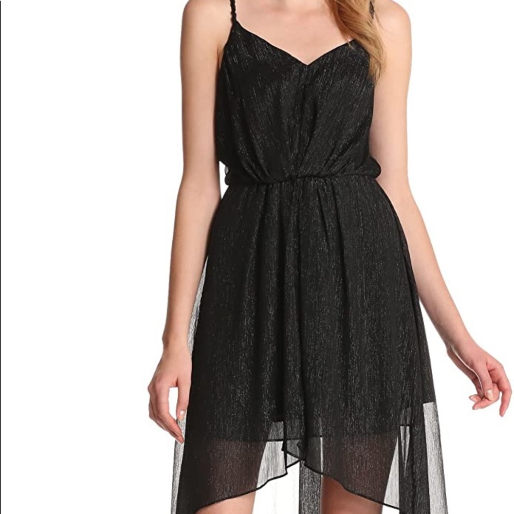 BCBGeneration Black Sparkle High Low dress